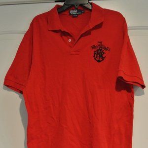 Men's Polo Ralph Lauren short sleeve polo shirt big Anchor logo - XL red